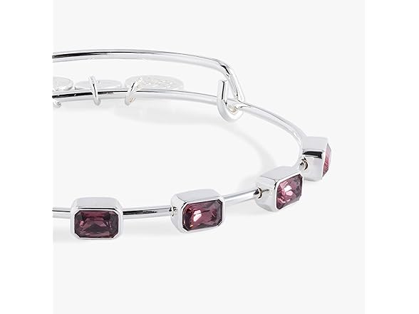 Alex and Ani February Emerald Cut Bangle