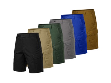 $31.99 3Pk Mens Cotton Stretch Cargo Shorts dealfomo