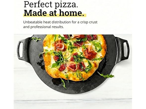 Lodge Seasoned Cast Iron Pizza Pan 15 Inch