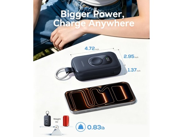 RORRY 20000mAh Power Bank w/ Wall Plug 30W