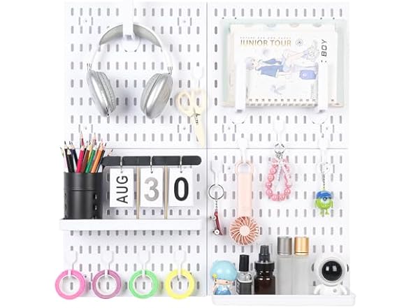 Pegboard Wall Organizer Kit