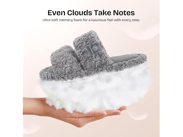 Women's Open Toe Slippers Fuzzy