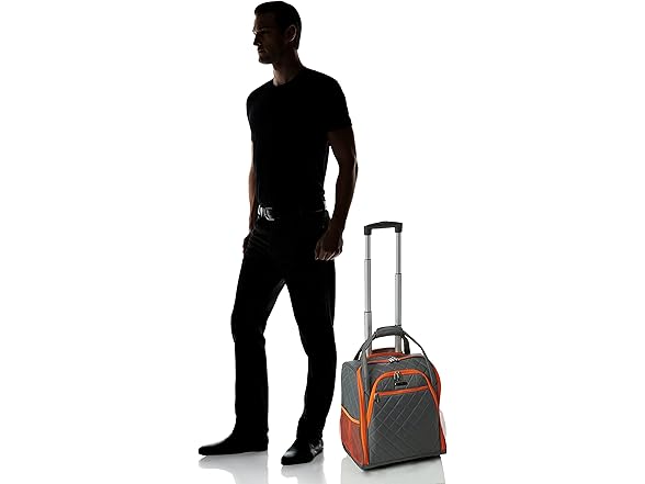 Rockland Melrose Upright Wheeled Underseat Carry-On
