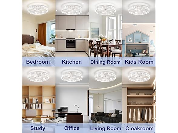 20" Flush Mount Smart Ceiling Fan
