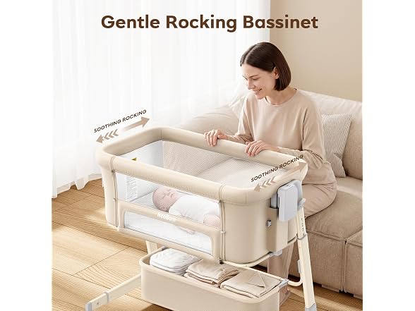 NeoBorn 4-in-1 Rocking Baby Bassinet