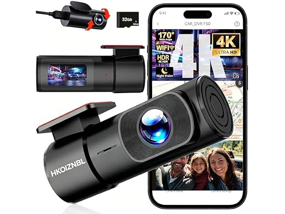 HKOIZNBL Car On-Dash Mounted Camera