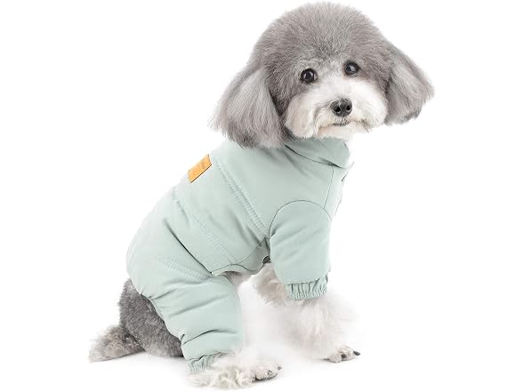 ZUNEA Dog Snowsuit for Small Dogs Winter War
