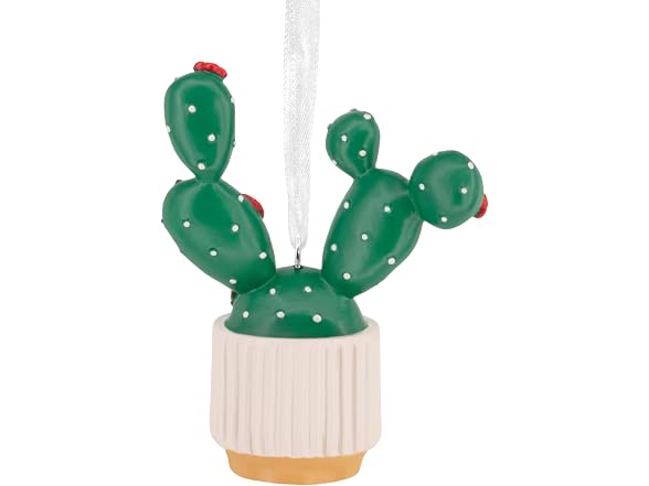 Hallmark Potted Cactus Christmas Ornamen - Gallery 6