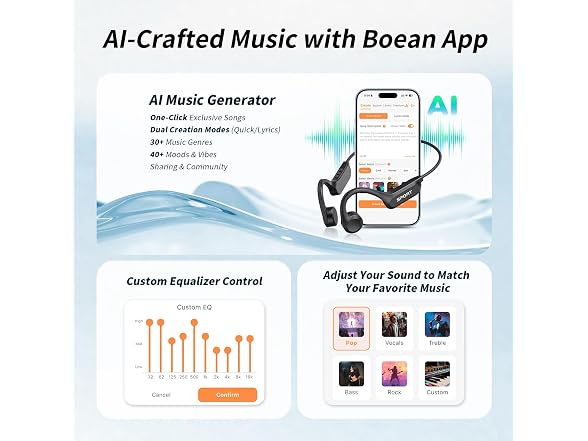 CXK Bone Conduction Headphones Bluetooth