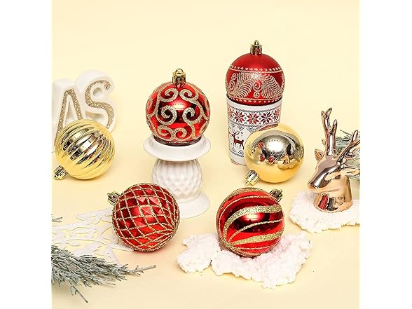 RUVOO 30 Pcs Christmas Ornaments