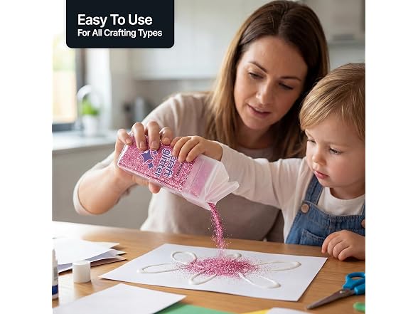 Hemway Craft Glitter Shaker Rose Pink 110g