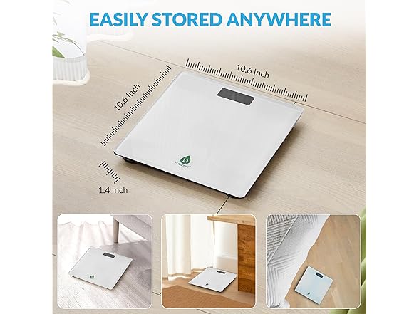 Pursonic Digital Bathroom Scale (1 or 2pk)