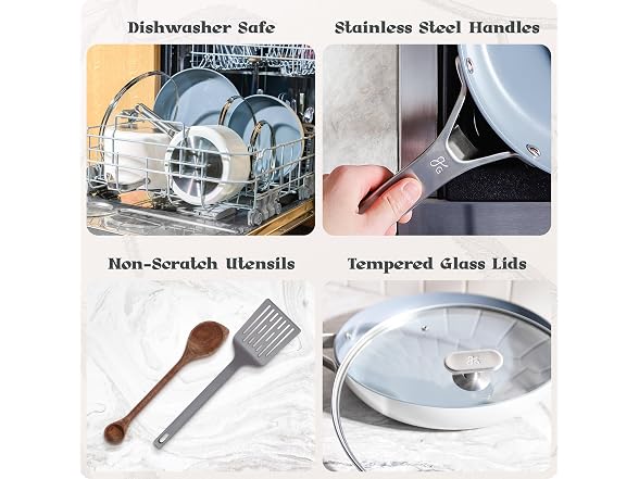 Greater Goods 12pc Ceramic Set, Birch White