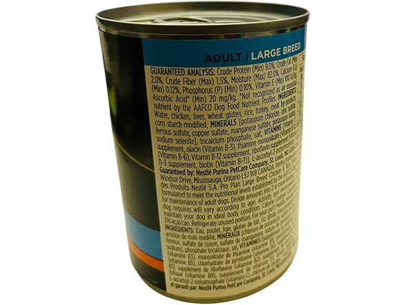 1CT Purina Pro Plan Canned Adult Large Breed Chicken