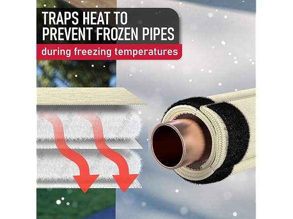Redford Supply Co. Cold Snap Outdoor Pipe Insulation Foam Tube
