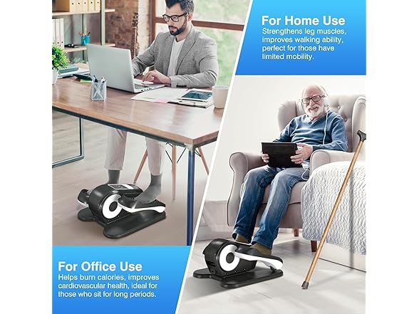 Umitec Under Desk Elliptical Machine with App