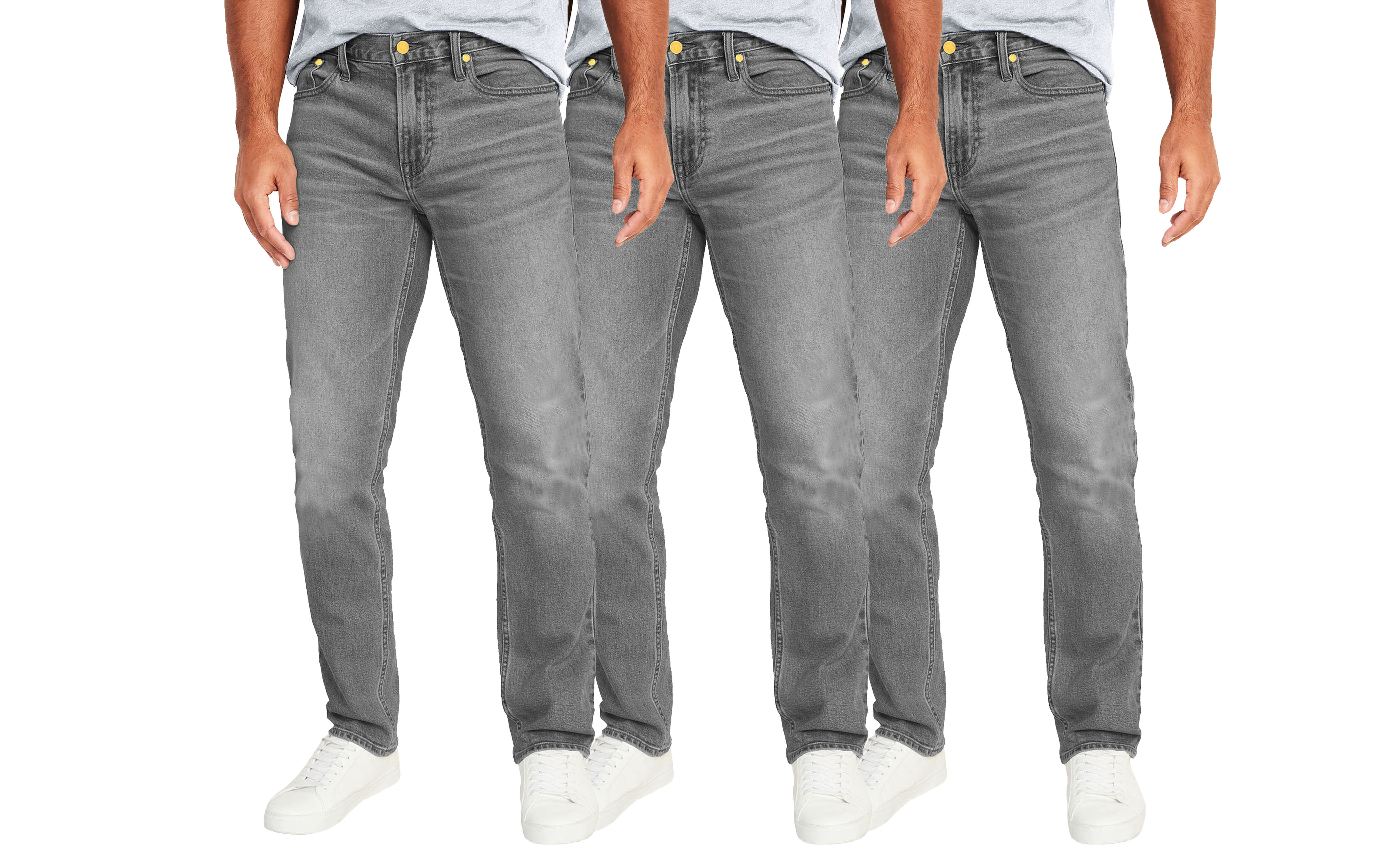 Men's Straight Flex Stretch Jeans 31" Inseam - Gallery 18