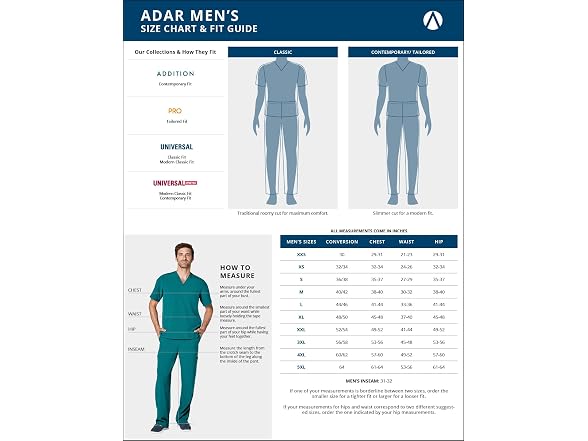 Adar Medical Uniforms (XL) Adar Universal Scrubs