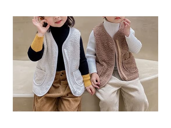 Warmstraw Boys (12-24 MOS) Cute Vest Soft Jackets
