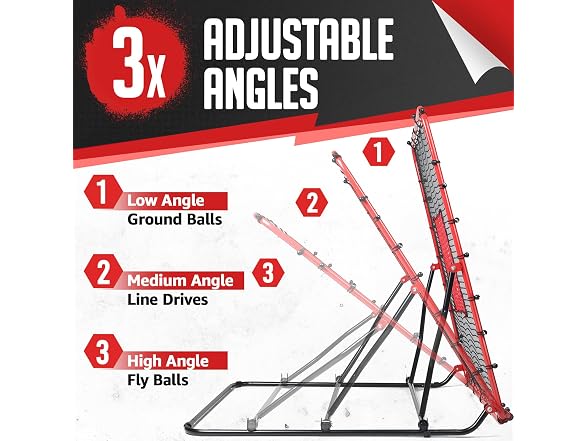 ZEALFEEL 4x4.5FT Baseball Rebounder Net