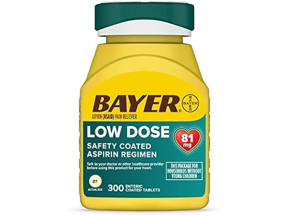 Bayer Low Dose Aspirin 81mg 300ct