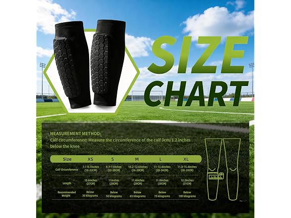 Iertoumt Soccer Shin Guards Kids 2-Pair