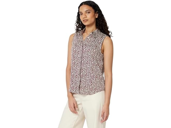Ivory Burgundy Abstract Animal