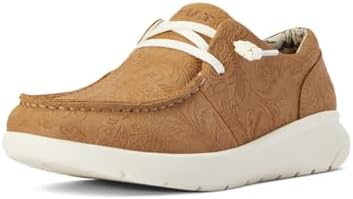 Ariat 10040243 8 Ariat Hilo Shoe Women's Boots Tan Floral Emboss