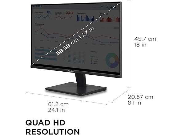 ViewSonic VS2725-2K-S 27" QHD 1440p Monitor