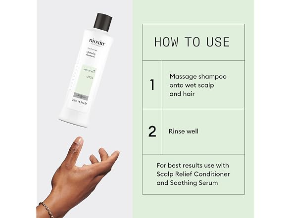 Nioxin Scalp Relief Cleanser Shampoo, 6.7 oz