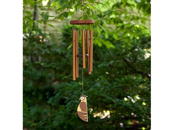 Red Carpet Wind Chimes Owl 36in