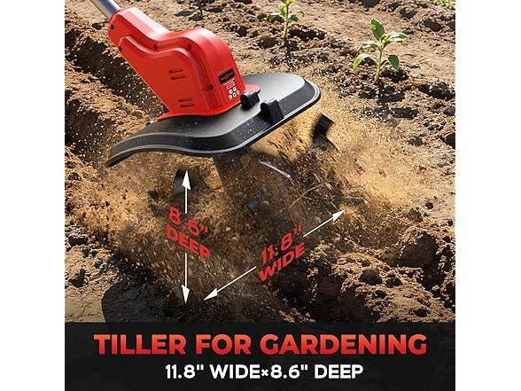 TREXEEN Cordless Tiller Cultivator