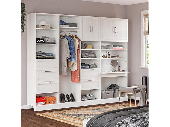 Elba Vanity Modular Closet Unit