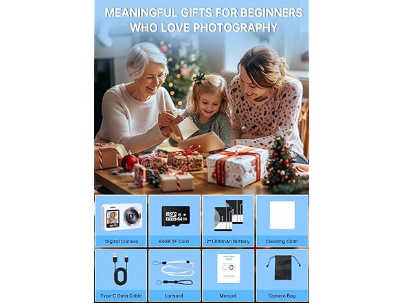 4K 64MP UHD Dual Screens Camera