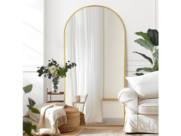 HIGREENA 75"x35" Arched Full Length Mirror