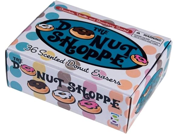 Donut Shoppe Scented Food Erasers (36pc)