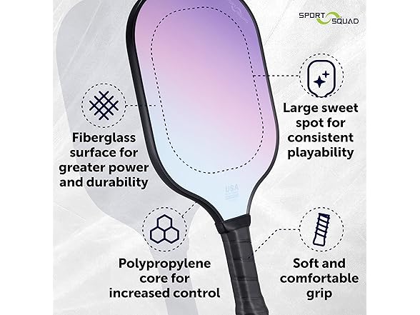Sport Squad Fiberglass Pickleball Paddle
