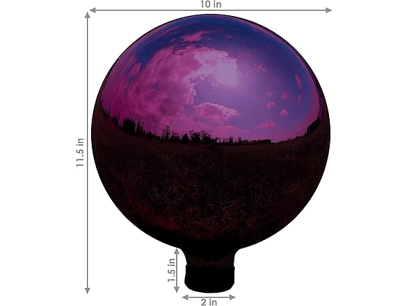 Sunnydaze Decor Mirror Globe 10"