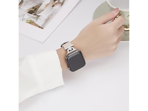 Unique D-Shape Metal Buckle Apple Bands