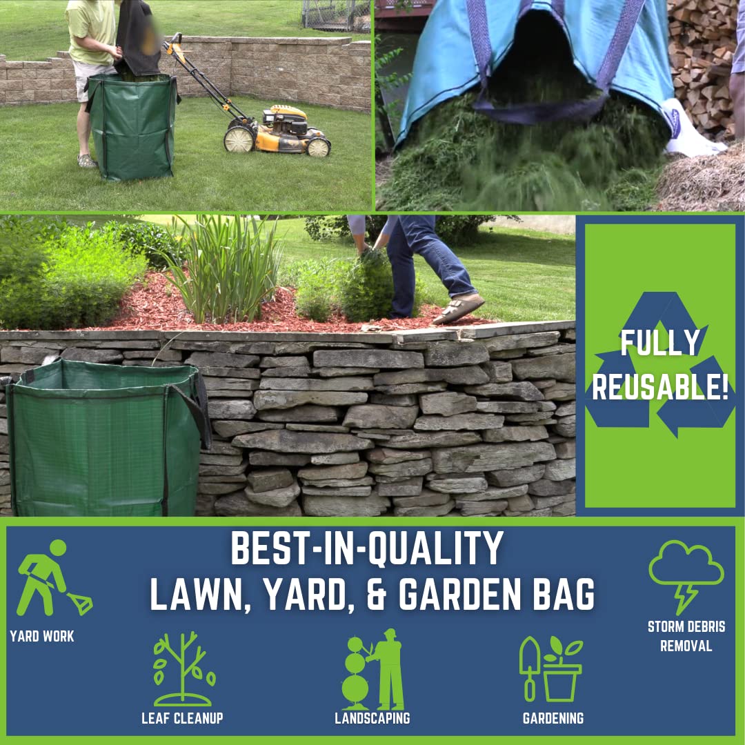 DURASACK Heavy Duty Reusable Yard Bags, 48-Gallon, 3PK - Gallery 20