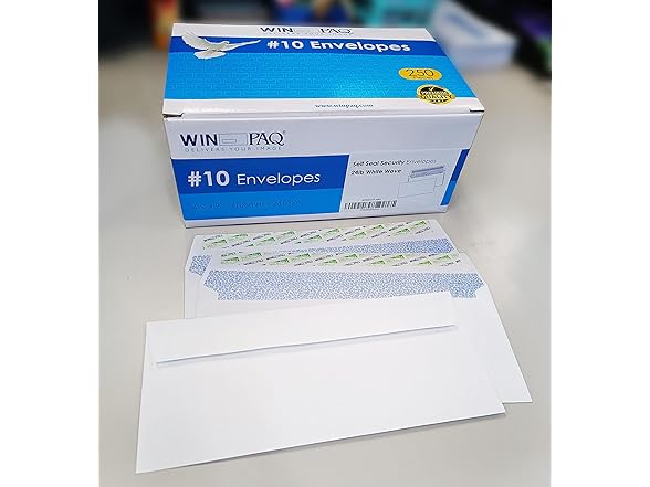 WINPAQ #10 Security Peel & Seal Envelope