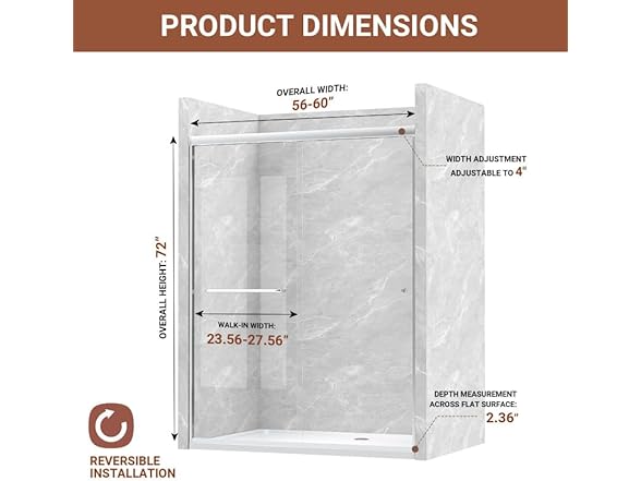 Double Sliding Shower Door