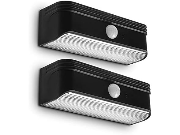 Home Zone ELI0989V 2PK Solar Step Lights