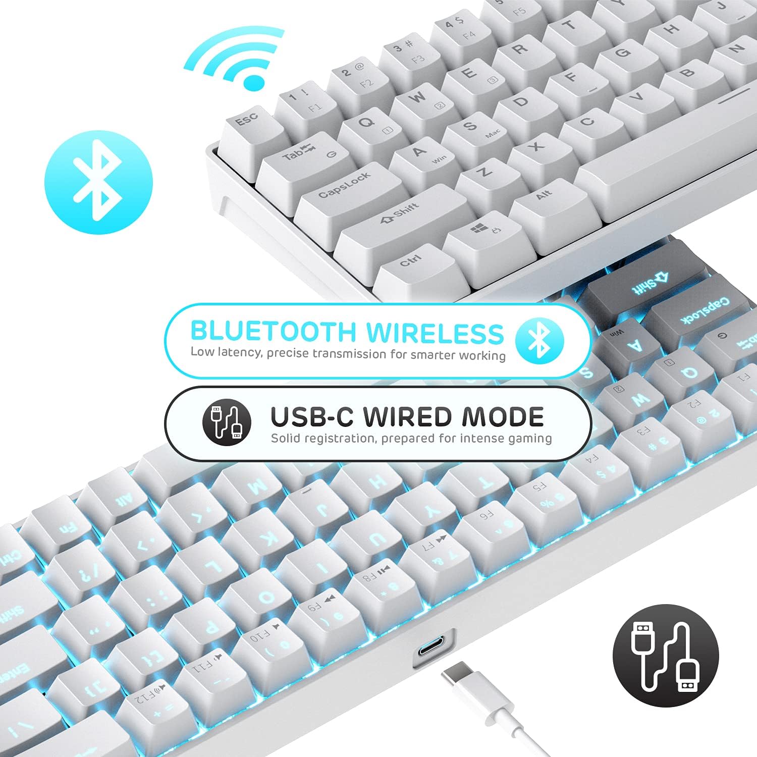 RK Wireless Hot-Swappable 65% Mechanical Keyboard - Gallery 9