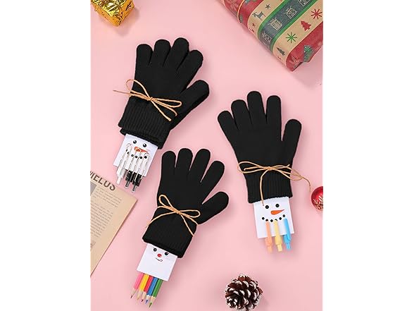16 Pack Kids Stretchy Winter Gloves