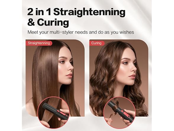 Cordless Hair Straightener, Portable
