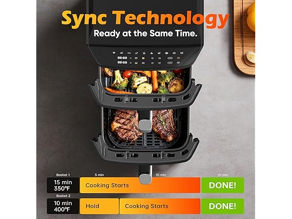 Mirtan Dual Basket Air Fryer