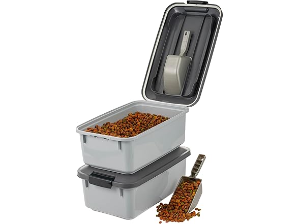 IRIS USA WeatherPro Airtight Pet Food Storage Container