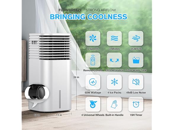 FLOWBREEZE Windowless Portable Air Conditioner