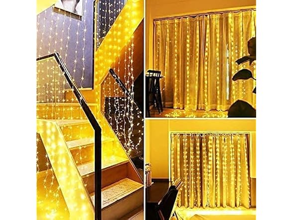 Generic Christmas-47 9.8ft x 9.8ft Curtain Lights